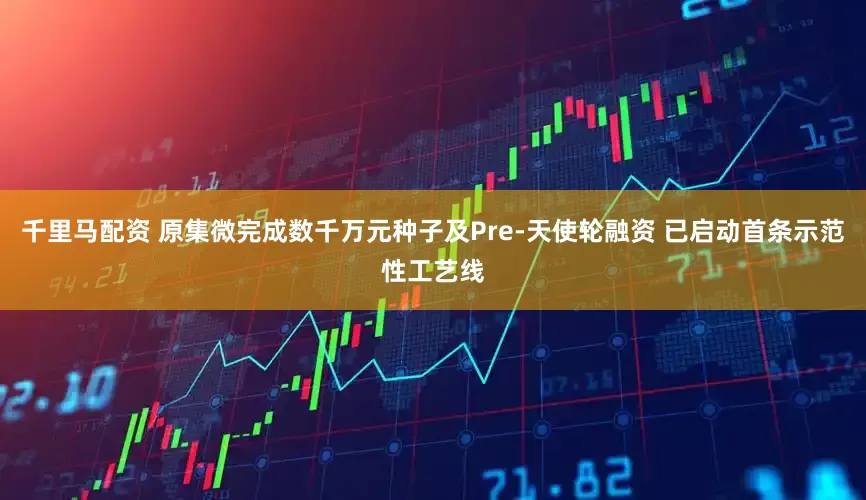 千里马配资 原集微完成数千万元种子及Pre-天使轮融资 已启动首条示范性工艺线