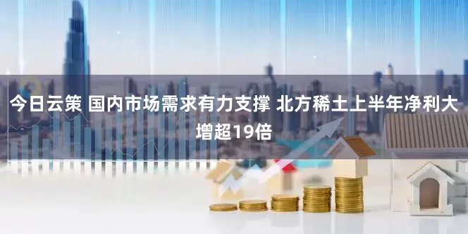 今日云策 国内市场需求有力支撑 北方稀土上半年净利大增超19倍