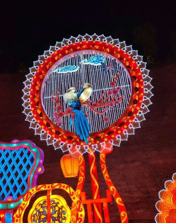 瑶鸿配资 夜游灯会，一场流动的光影盛宴